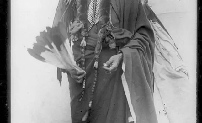 This photo provided by the Library of Congress shows Comanche Nation Chief, Quanah Parker, in 1909. Parker played a major role in creating the Native American Church, whose members use peyote in spiritual ceremony. (Library of Congress via AP)