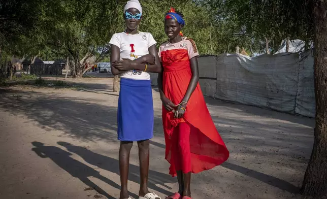 Children pose for portrait in Jonglei state, South Sudan, Thursday, Nov. 14, 2024. (AP Photo/Florence Miettaux)