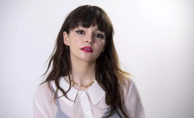 Lauren Mayberry poses for a portrait on Monday, Sept. 30, 2024, in New York. (Photo by Andy Kropa/Invision/AP)