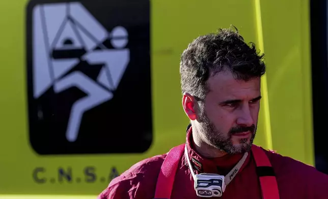 Emergency cervices attend a rescue operation to free Ottavia Piana, an expert spelunker who was trapped while exploring the cave of Bueno Fonteno, near Bergamo, Italy, Sunday, Dec. 15, 2024 (Photo by Spada/LaPresse via AP)