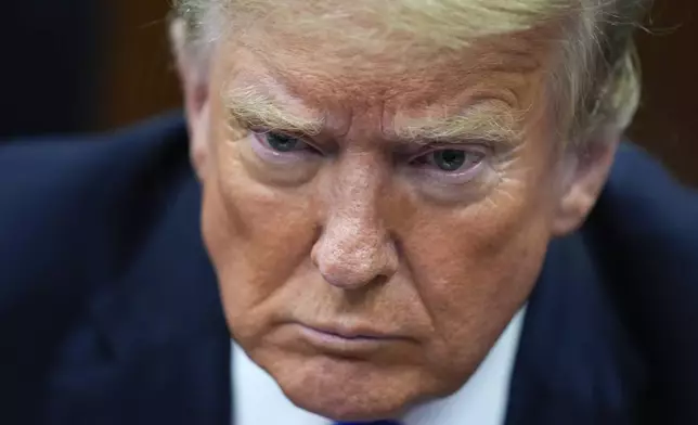 Former President Donald Trump appears at Manhattan criminal court in New York, Thursday, May 30, 2024. (AP Photo/Seth Wenig, Pool)