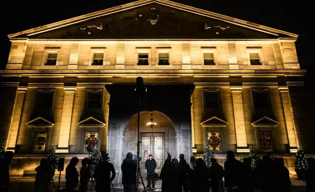 FILE - Dominic LeBlanc, Minister of Finance, Public Safety and Intergovernmental Affairs, participates in a news conference after a swearing in ceremony at Rideau Hall in Ottawa, on Monday, Dec. 16, 2024. (Justin Tang/The Canadian Press via AP, File)