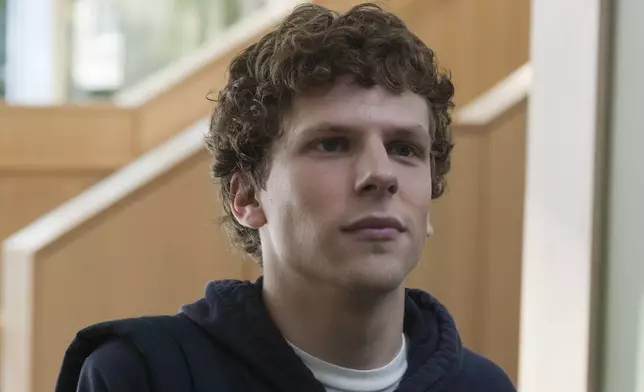 This image released by the Library of Congress shows Jesse Eisenberg in a scene from the 2010 film "The Social Network." (Sony Pictures Entertainment/Library of Congress via AP)