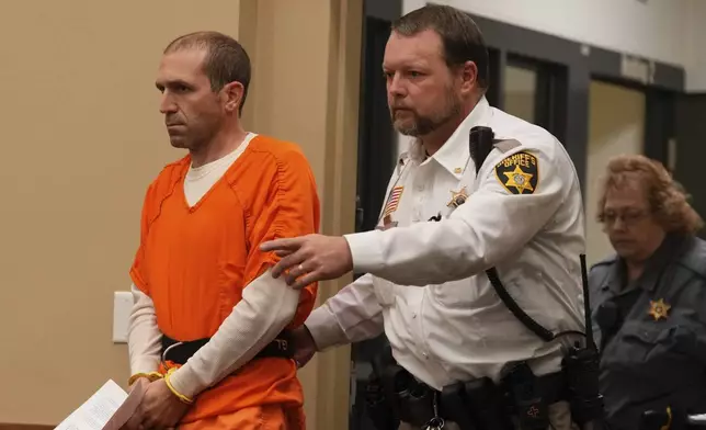 Ryan Borgwardt appears in a Green Lake County courtroom Wednesday, Dec. 11, 2024, in Green Lake. (AP Photo/Morry Gash)