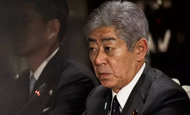 Japan's Foreign Minister Takeshi Iwaya looks on during a bilateral meeting with Philippine Foreign Minister Enrique Manalo in Taguig City, metro Manila, Philippines, Wednesday, Jan. 15, 2025. (Lisa Marie Davidsdv/Pool Photo via AP)