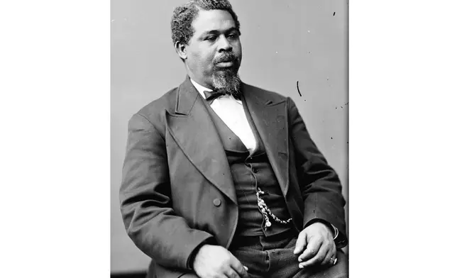 This image from the Library of Congress Brady-Handy photograph collection shows a portrait of Robert Smalls created between 1870 and 1880. (Library of Congress via AP)