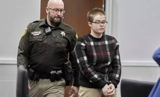 Morgan Geyser appears in a Waukesha County courtroom Thursday, Jan. 9, 2025, in Waukesha, Wis. (AP Photo/Morry Gash)