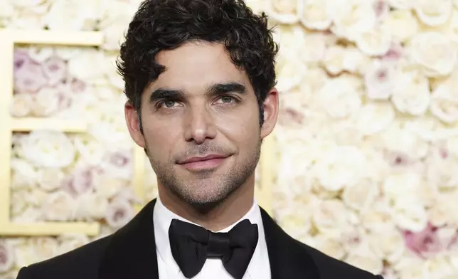 Freddy Wexler arrives at the 82nd Golden Globes on Sunday, Jan. 5, 2025, at the Beverly Hilton in Beverly Hills, Calif. (Photo by Jordan Strauss/Invision/AP)