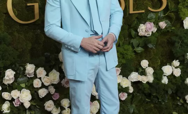 Andrew Scott arrives at the 82nd Golden Globes on Sunday, Jan. 5, 2025, at the Beverly Hilton in Beverly Hills, Calif. (Photo by Jordan Strauss/Invision/AP)