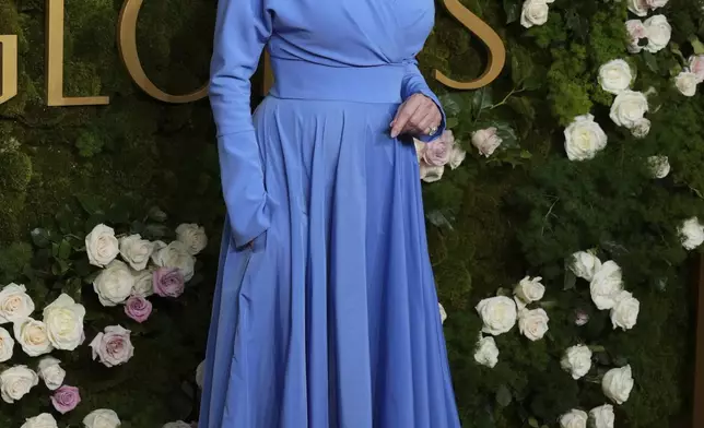 Jean Smart arrives at the 82nd Golden Globes on Sunday, Jan. 5, 2025, at the Beverly Hilton in Beverly Hills, Calif. (Photo by Jordan Strauss/Invision/AP)