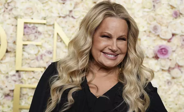 Jennifer Coolidge arrives at the 82nd Golden Globes on Sunday, Jan. 5, 2025, at the Beverly Hilton in Beverly Hills, Calif. (Photo by Jordan Strauss/Invision/AP)