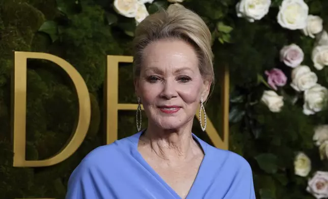 Jean Smart arrives at the 82nd Golden Globes on Sunday, Jan. 5, 2025, at the Beverly Hilton in Beverly Hills, Calif. (Photo by Jordan Strauss/Invision/AP)