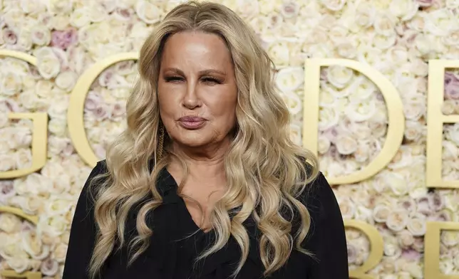 Jennifer Coolidge arrives at the 82nd Golden Globes on Sunday, Jan. 5, 2025, at the Beverly Hilton in Beverly Hills, Calif. (Photo by Jordan Strauss/Invision/AP)