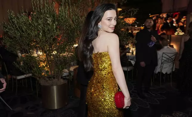 Mikey Madison arrives at the 82nd Golden Globes on Sunday, Jan. 5, 2025, at the Beverly Hilton in Beverly Hills, Calif. (AP Photo/Chris Pizzello)