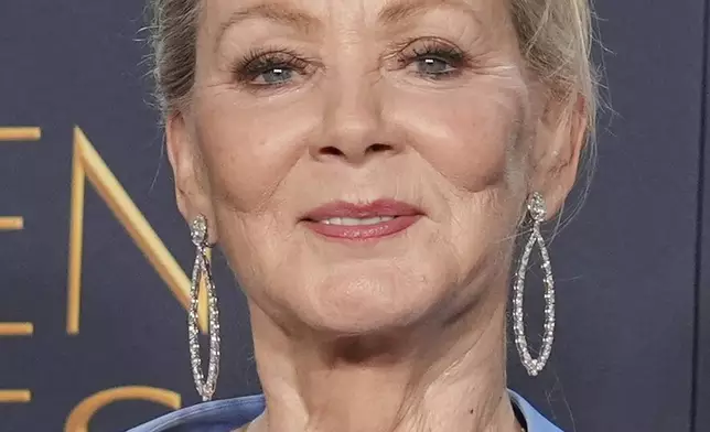 Jean Smart poses in the press room with the award for best performance by a female actor in a television series - musical or comedy for "Hacks" during the 82nd Golden Globes on Sunday, Jan. 5, 2025, at the Beverly Hilton in Beverly Hills, Calif. (AP Photo/Chris Pizzello)