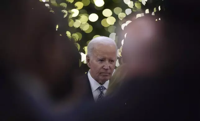 President Joe Biden arrives for a interfaith prayer service for the victims of the deadly New Years truck attack, at St. Louis Cathedral in New Orleans, Monday, Jan. 6, 2025. (AP Photo/Gerald Herbert)