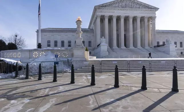 The Supreme Court is seen as the court discusses TikTok, Friday, Jan. 10, 2025, in Washington. (AP Photo/Jacquelyn Martin)