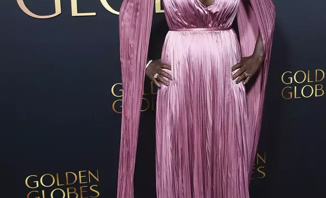 Viola Davis arrives at Golden Gala: An Evening of Excellence on Friday, Jan. 3, 2025, at the Beverly Hilton in Beverly Hills, Calif. (Photo by Richard Shotwell/Invision/AP)