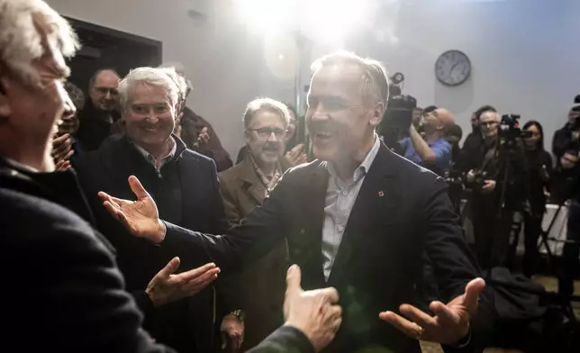 Mark Carney speaks to supporters during his Liberal leadership campaign launch in Edmonton, on Thursday Jan. 16, 2025. (Jason Franson/The Canadian Press via AP)
