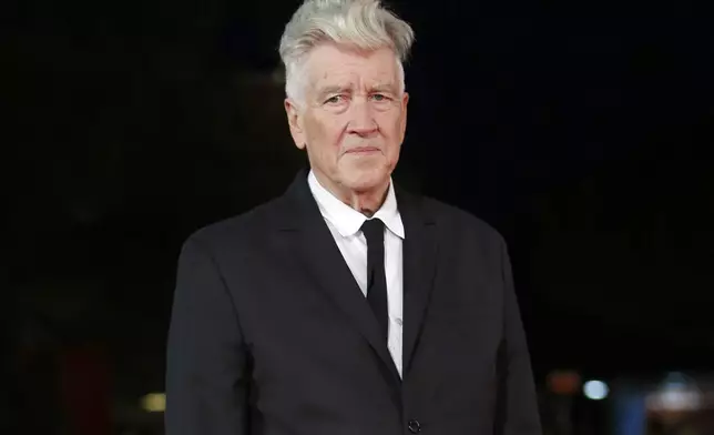 FILE - Filmmaker David Lynch appears during the Rome Film Festival in Rome on Nov. 4, 2017. (AP Photo/Domenico Stinellis, File)