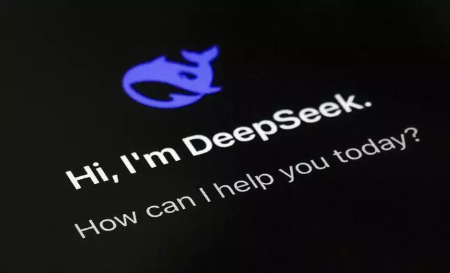 The smartphone apps DeepSeek page is seen on a smartphone screen in Beijing, Tuesday, Jan. 28, 2025. (AP Photo/Andy Wong)