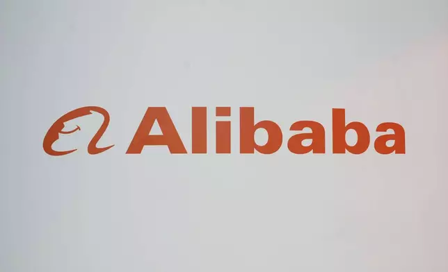 FILE - The Alibaba logo is seen at the Vivatech show in Paris in Paris, France, Wednesday, June 14, 2023. (AP Photo/Thibault Camus, File)