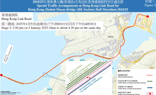 Special traffic arrangements for half marathon Source: HKSAR Government Press Releases