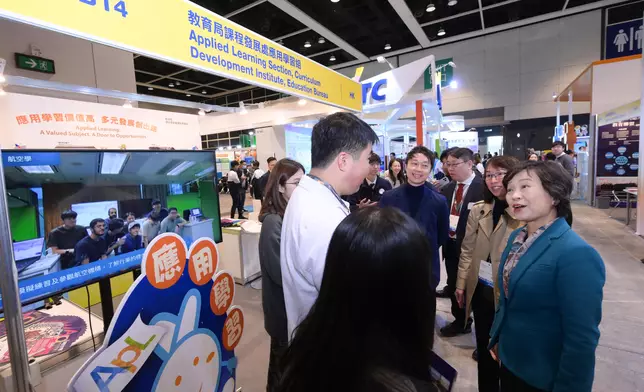 Booths set up at Expo to introduce EDB's professional grades and Applied Learning  Source: HKSAR Government Press Releases