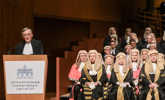 CJ's speech at Ceremonial Opening of Legal Year 2025 Source: HKSAR Government Press Releases