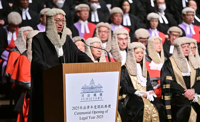CJ's speech at Ceremonial Opening of Legal Year 2025 Source: HKSAR Government Press Releases