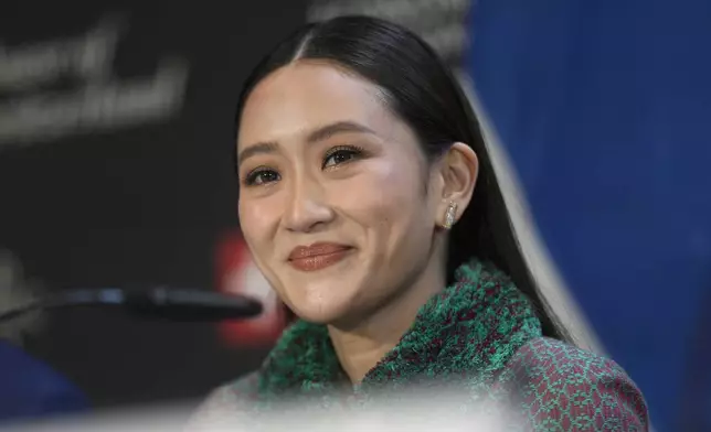 Prime Minister of Thailand, Paetongtarn Shinawatra, arrives for a signing ceremony at the Annual Meeting of World Economic Forum in Davos, Switzerland, Thursday, Jan. 23, 2025. (AP Photo/Markus Schreiber)