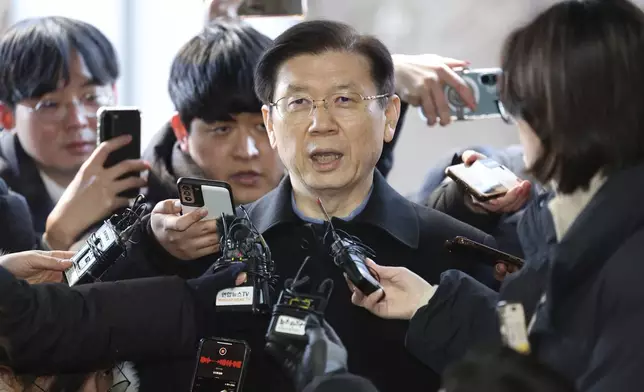 Park Jong-joon, the chief of the presidential security service, arrives at the Joint Investigation Headquarters in Seoul, South Korea, Friday, Jan. 10, 2025. (Lim Hwa-young/Yonhap via AP)