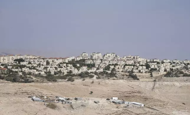 FILE - A view of the Israeli settlement of Maale Adumim in the West Bank, on Dec. 29, 2024. (AP Photo/Mahmoud Illean, File)