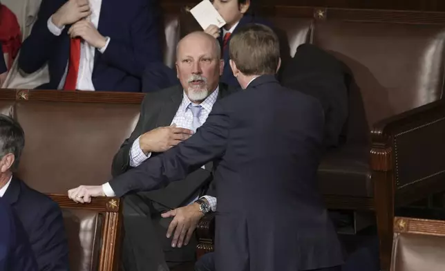 Rep. Chip Roy, R-Texas, is seen as the House of Representatives convenes the 119th Congress with a slim Republican majority, at the Capitol in Washington, Friday, Jan. 3, 2025. (AP Photo/J. Scott Applewhite)