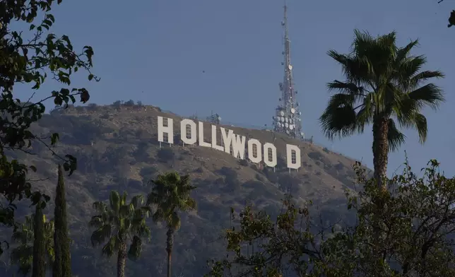 The Hollywood Sign is seen in Los Angeles, Thursday, Jan. 9, 2025. (AP Photo/Damian Dovarganes)