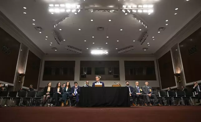 John Ratcliffe, President-elect Donald Trump's choice to be the Director of the Central Intelligence Agency, appears before the Senate Intelligence Committee for his confirmation hearing, at the Capitol in Washington, Wednesday, Jan. 15, 2025. (AP Photo/John McDonnell)