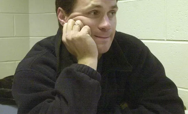 FILE - Figure skating coach Vadim Naumov attends an interview in Simsbury, Conn., Aug. 2, 2002. (AP Photo/Bob Child, File)