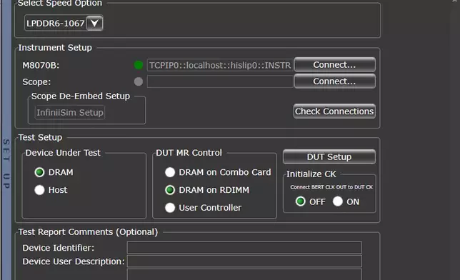 The M80896RCA LPDDR6 receiver conformance and characterization test application automates stress signal calibration and conformance testing for accurate and efficient validation of LPDDR6 devices. (Graphic: Business Wire)