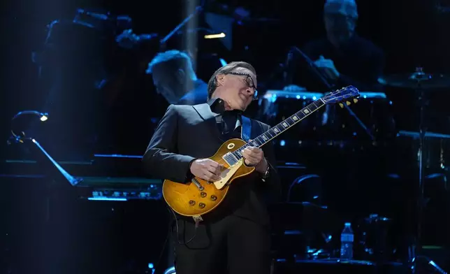 Joe Bonamassa performs "Twenty-Four Hour Blues" during the 67th annual Grammy Awards on Sunday, Feb. 2, 2025, in Los Angeles. (AP Photo/Chris Pizzello)