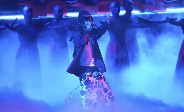 Playboi Carti performs a medley during the 67th annual Grammy Awards on Sunday, Feb. 2, 2025, in Los Angeles. (AP Photo/Chris Pizzello)