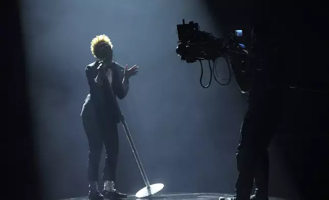 Janelle Monae performs "Don't Stop 'til You Get Enough" as a tribute to Quincy Jones during the 67th annual Grammy Awards on Sunday, Feb. 2, 2025, in Los Angeles. (AP Photo/Chris Pizzello)
