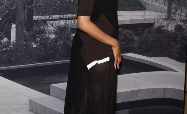 Ciara arrives at the Tory Burch Fall/Winter 2025 fashion show as part of New York Fashion Week on Monday, Feb. 10, 2025, at the Museum of Modern Art in New York. (Photo by Charles Sykes/Invision/AP)