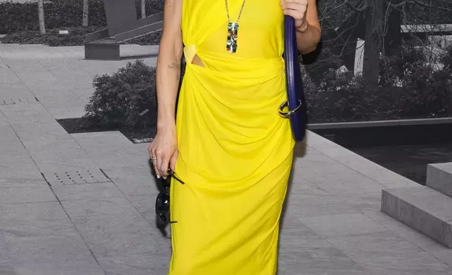 Ivy Getty arrives at the Tory Burch Fall/Winter 2025 fashion show as part of New York Fashion Week on Monday, Feb. 10, 2025, at the Museum of Modern Art in New York. (Photo by Charles Sykes/Invision/AP)