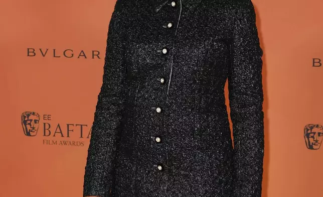 Marianne Jean-Baptiste poses for photographers upon arrival at the BAFTA Nominees Party on Saturday, Feb. 15, 2025, in London. (Photo by Joel C Ryan/Invision/AP)