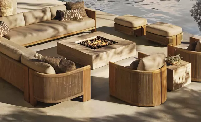 RH OUTDOOR 2025 INTRODUCES STRIATA TEAK DESIGNED BY MATHIAS DE FERM, BELGIUM (Photo: RH)