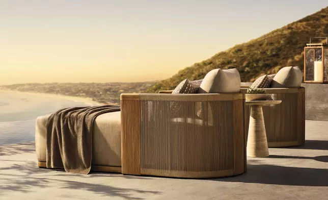 RH OUTDOOR 2025 INTRODUCES STRIATA TEAK DESIGNED BY MATHIAS DE FERM, BELGIUM (Photo: RH)