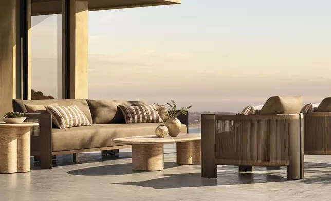 RH OUTDOOR 2025 INTRODUCES STRIATA ALUMINUM DESIGNED BY MATHIAS DE FERM, BELGIUM (Photo: RH)