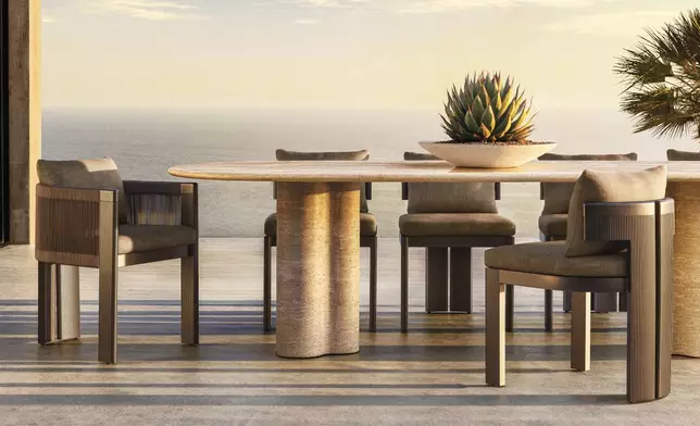 RH OUTDOOR 2025 INTRODUCES STRIATA ALUMINUM DESIGNED BY MATHIAS DE FERM, BELGIUM (Photo: RH)