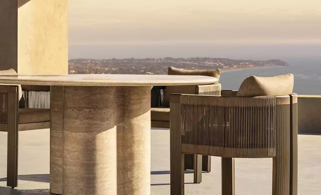 RH OUTDOOR 2025 INTRODUCES STRIATA ALUMINUM DESIGNED BY MATHIAS DE FERM, BELGIUM (Photo: RH)