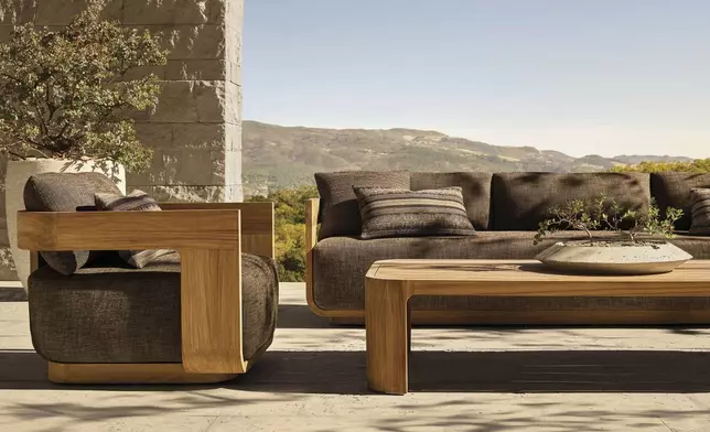 RH OUTDOOR 2025 INTRODUCES SEDONA TEAK DESIGNED BY ARTHUR GENTIL, MILAN (Photo: RH)